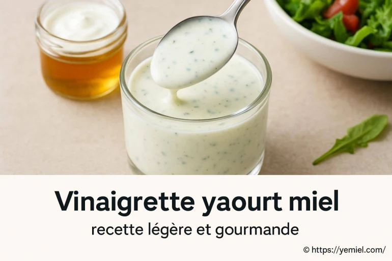 Vinaigrette yaourt miel : recette légère et gourmande à essayer