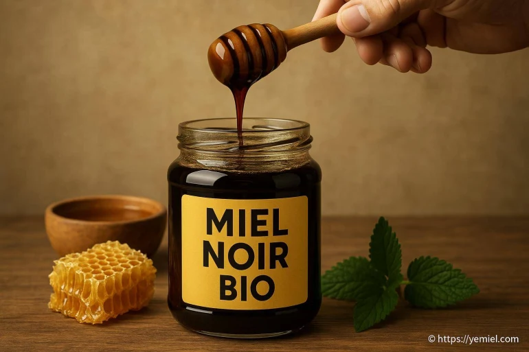 Le miel noir bio : spécificités, bienfaits et usages naturels