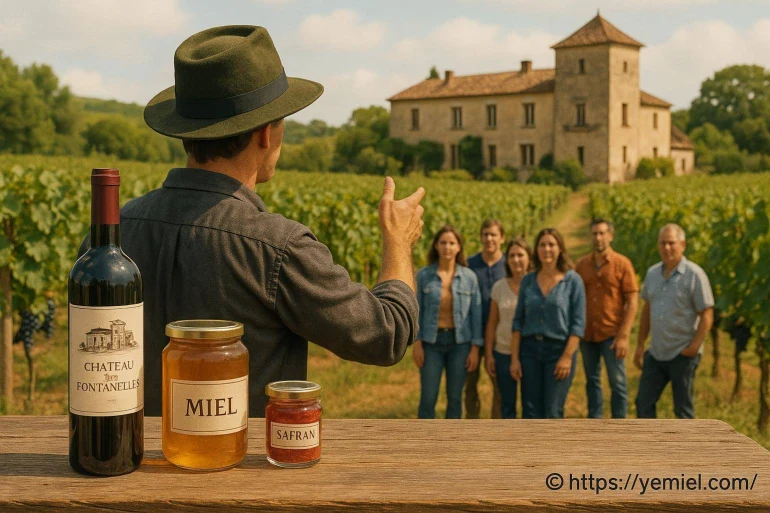 Fermes en fête 2025 : visite de l’exploitation familiale du château des Fontanelles entre vin, miel et safran
