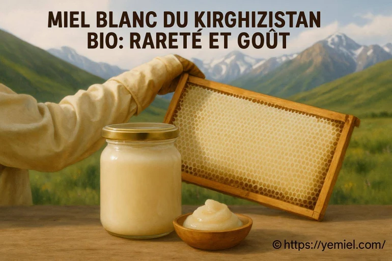 Miel blanc bio du Kirghizistan
