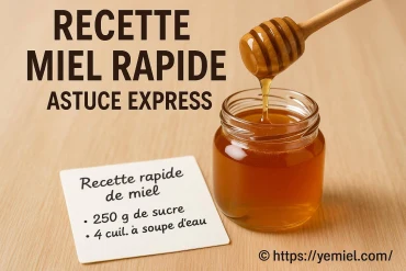Recette miel rapide : comment préparer une astuce express facilement