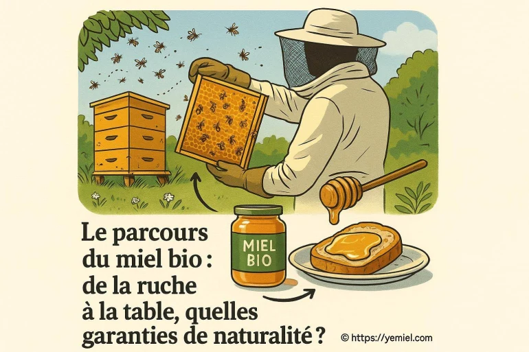 Le parcours du miel bio : quelles garanties de naturalité de la ruche à la table ?