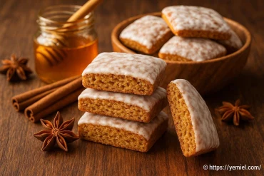 Barres de miel épicées allemandes lebkuchen : recette traditionnelle de noël