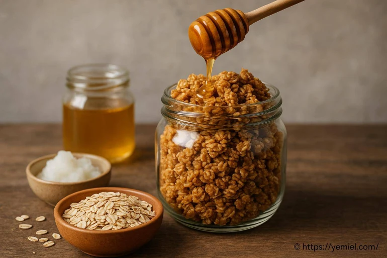Granola miel huile de coco : recette saine et gourmande à préparer chez soi