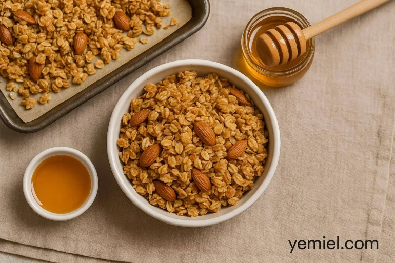 Granola miel : recette de base pour un petit déjeuner gourmand
