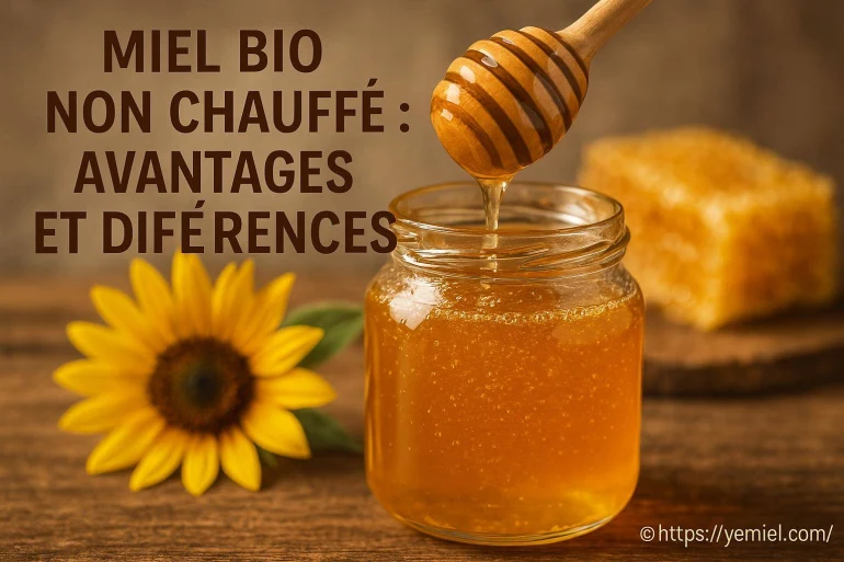 Miel bio non chauffé : quels sont ses avantages et ses différences