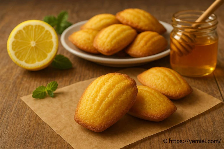 Madeleine miel citron : recette moelleuse et facile à réaliser