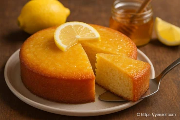 Gâteau au citron et miel rapide et savoureux