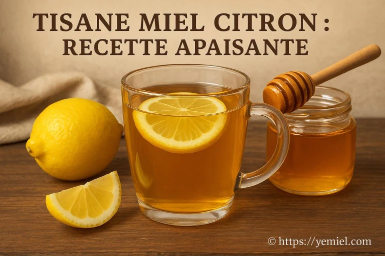 Tisane miel citron : recette apaisante pour se détendre naturellement