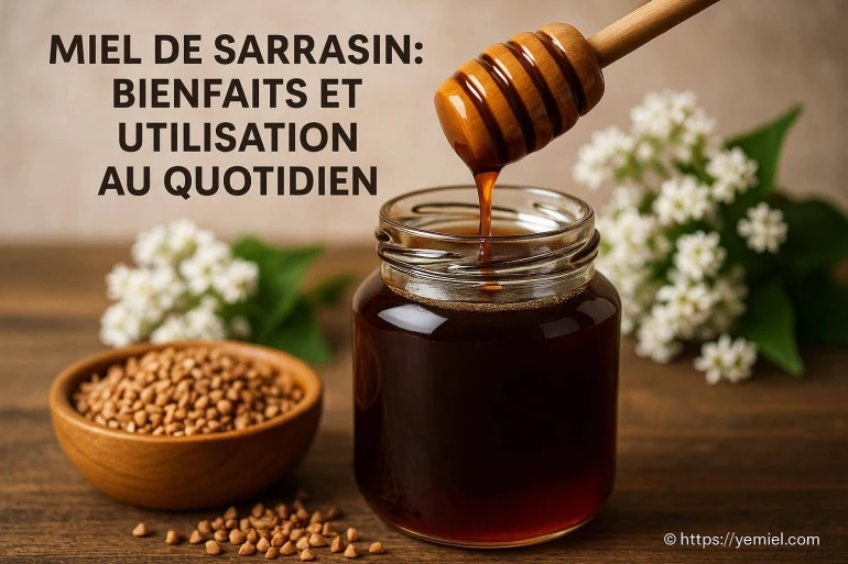 Miel de sarrasin : bienfaits essentiels et idées d’utilisation au quotidien