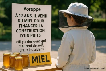 À 12 ans, il vend du miel pour financer un puits dans un pays en manque d'eau