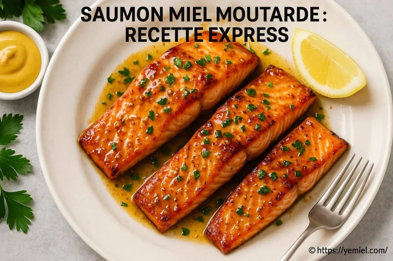 Saumon miel moutarde : recette express facile et rapide
