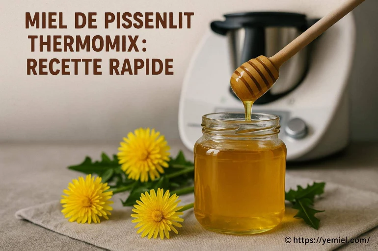 Miel de pissenlit thermomix : recette rapide et facile à réaliser