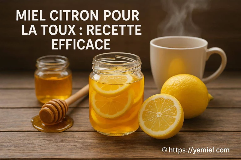 Miel citron pour la toux : recette maison et conseils
