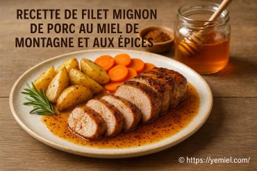 Recette de filet mignon de porc au miel de montagne et aux épices