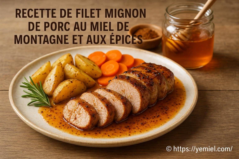 Recette de filet mignon de porc au miel de montagne et aux épices