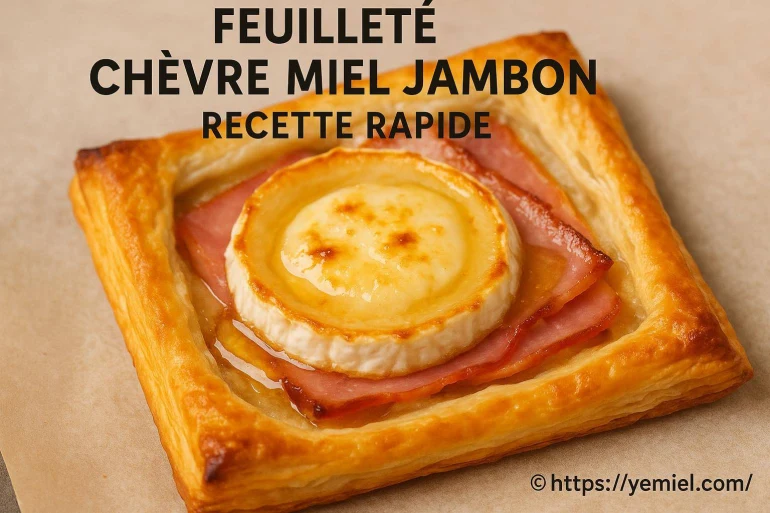 Feuilleté chèvre miel jambon : recette rapide et facile à préparer