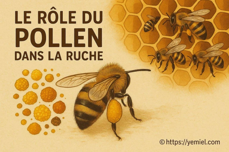 Le rôle du pollen dans la ruche et la vie des abeilles