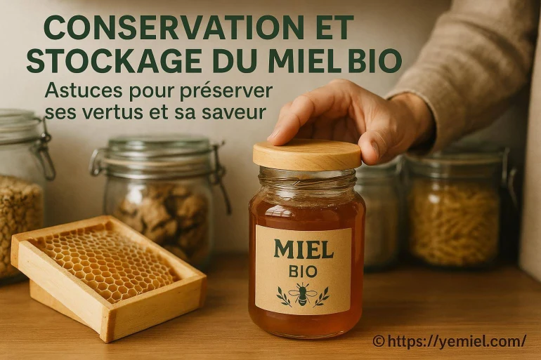 Conservation et stockage du miel bio : comment préserver ses vertus et sa saveur ?