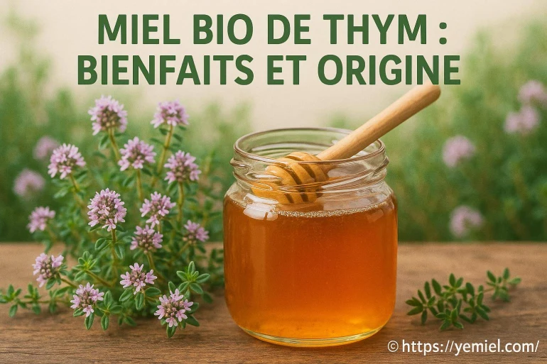Miel bio de thym : origine, goût et critères de choix