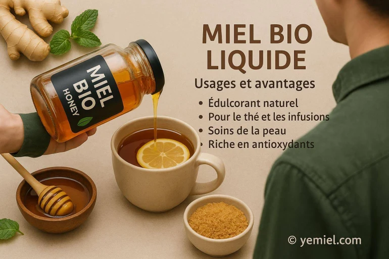 Miel bio liquide : usages courants et bienfaits essentiels
