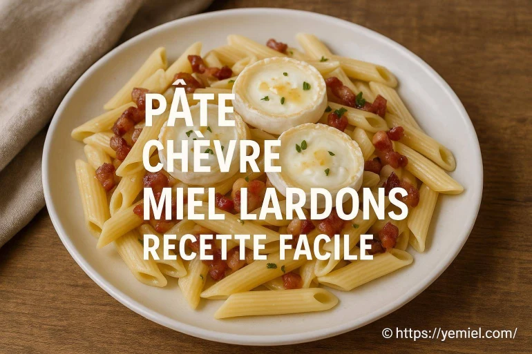 Pâte chèvre miel lardons : recette facile et savoureuse à réaliser