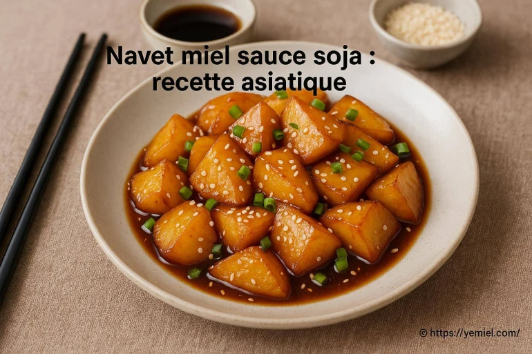 Navet miel sauce soja : recette asiatique simple et savoureuse