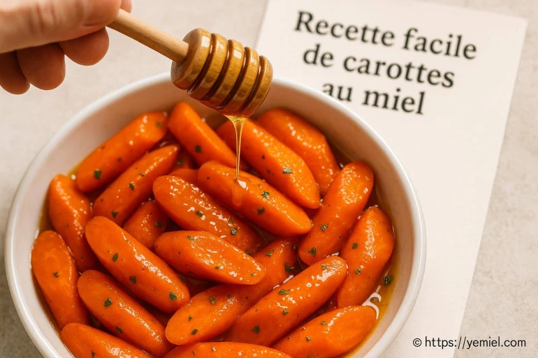 Recette facile de carottes poêlées au miel