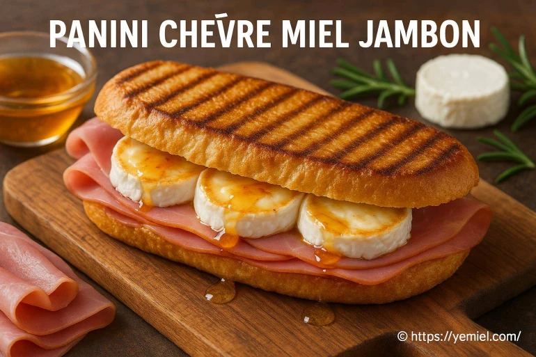Panini chèvre miel jambon : recette gourmande et facile à préparer
