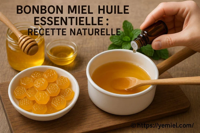 Bonbon miel huile essentielle : recette naturelle facile à réaliser