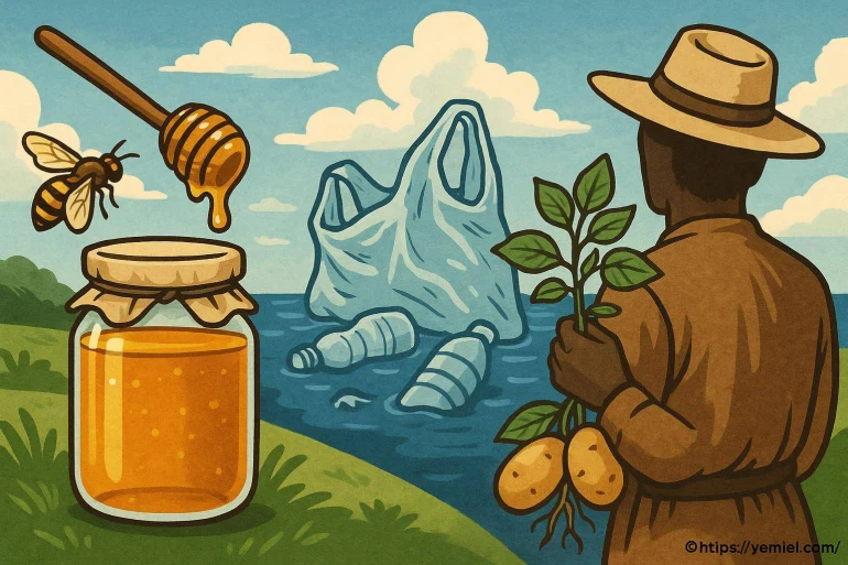 Miel ancien, pollution plastique et origine de la pomme de terre : l’actu science août 2025