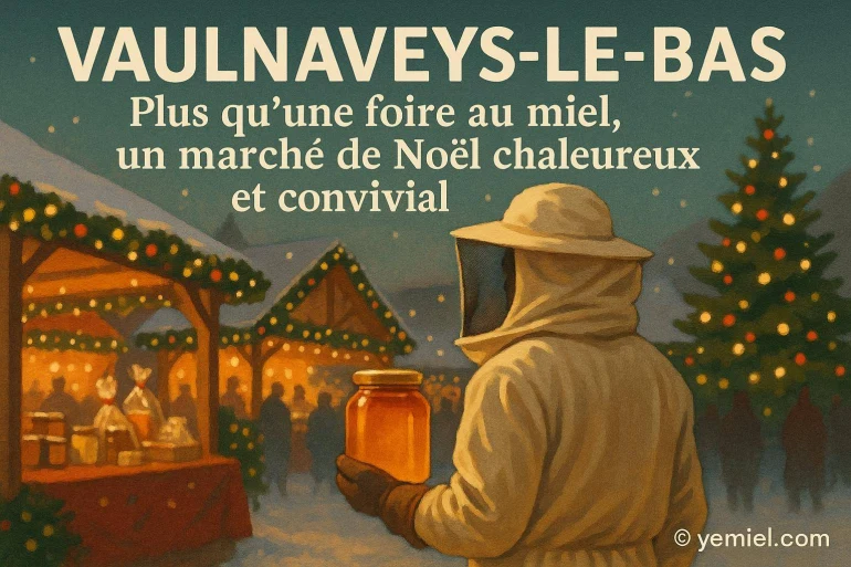 Foire au miel et marché de noël chaleureux à vaulnaveys-le-bas en 2025