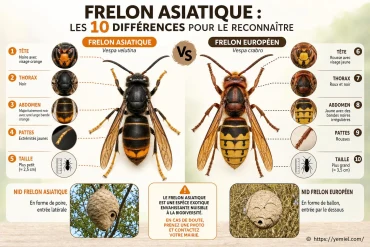 Frelon asiatique : 10 différences pour le reconnaître facilement