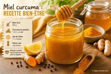 Miel curcuma : recette bien-être simple et naturelle à essayer