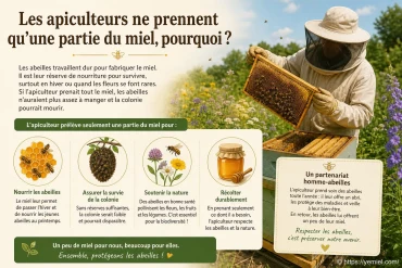 Les apiculteurs ne prennent qu'une partie du miel, pourquoi ?