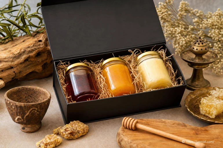 Coffret miel du Yémen : idée cadeau autour du Sidr, Socotra et euphorbe