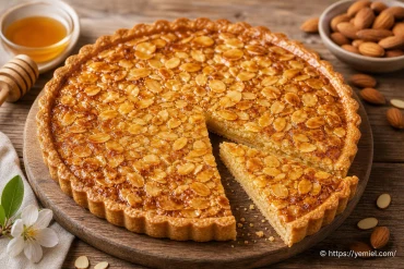 Tarte miel amande façon Laurent Mariotte : recette fondante