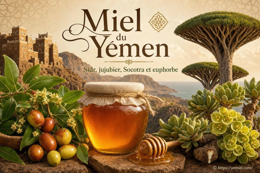 Miel du Yémen : Sidr, jujubier, Socotra et euphorbe