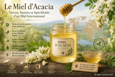 Miel d'acacia : vertus, saveurs et utilisations