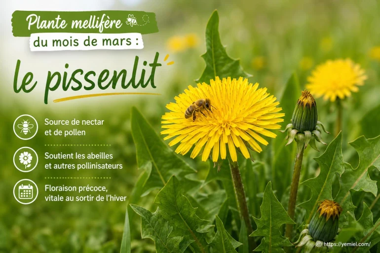 La plante mellifère du mois de mars : le pissenlit