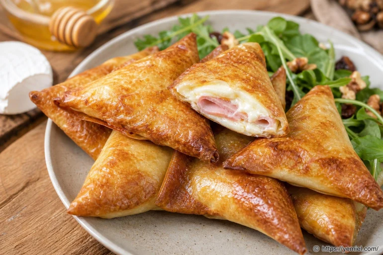 Brick chèvre miel jambon : recette croustillante et facile