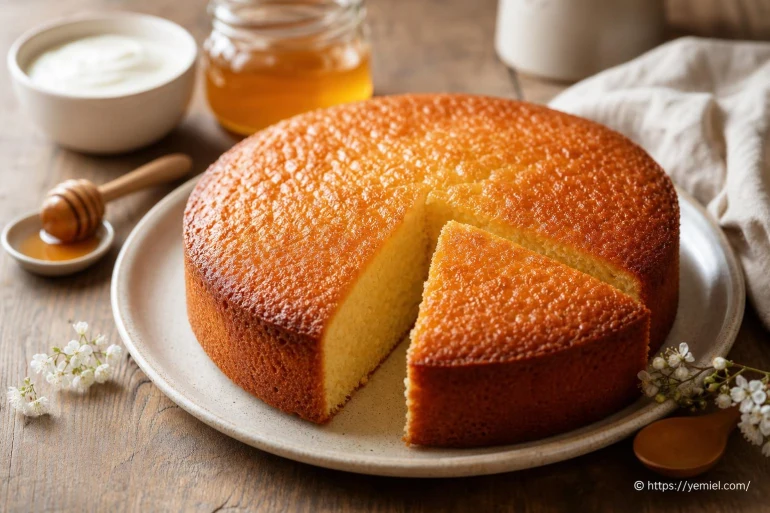 Gâteau yaourt miel : recette moelleuse et facile