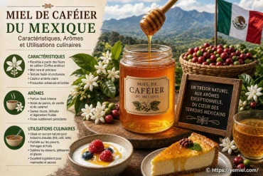 Miel de caféier du Mexique : caractéristiques, arômes et usages en cuisine