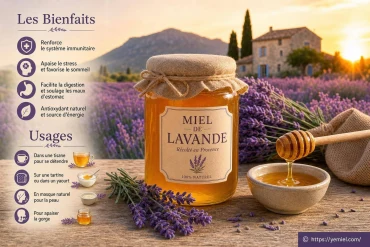 Les bienfaits et usages du miel de lavande : un trésor du Sud de la France