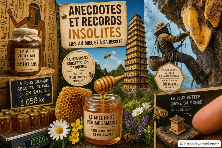 Anecdotes et records insolites liés au miel et à sa récolte