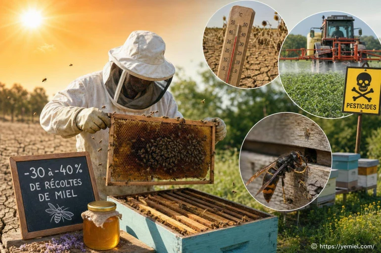 Canicule, pesticides, prédateurs : un apiculteur du Loiret face à 40 % de récoltes en moins