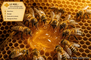 Le miel est-il une source de nourriture essentielle à la survie des abeilles ?