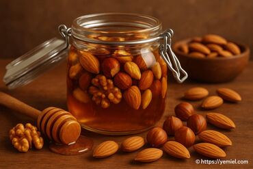 Miel et noix noisette amandes : recette gourmande à découvrir