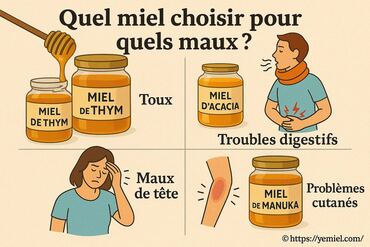 Quel miel choisir pour quels maux en apithérapie