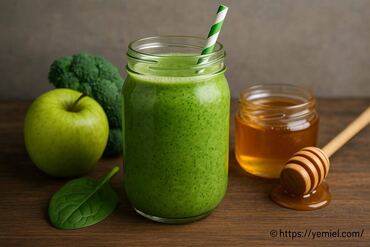 Smoothie vert frais au miel big island bees